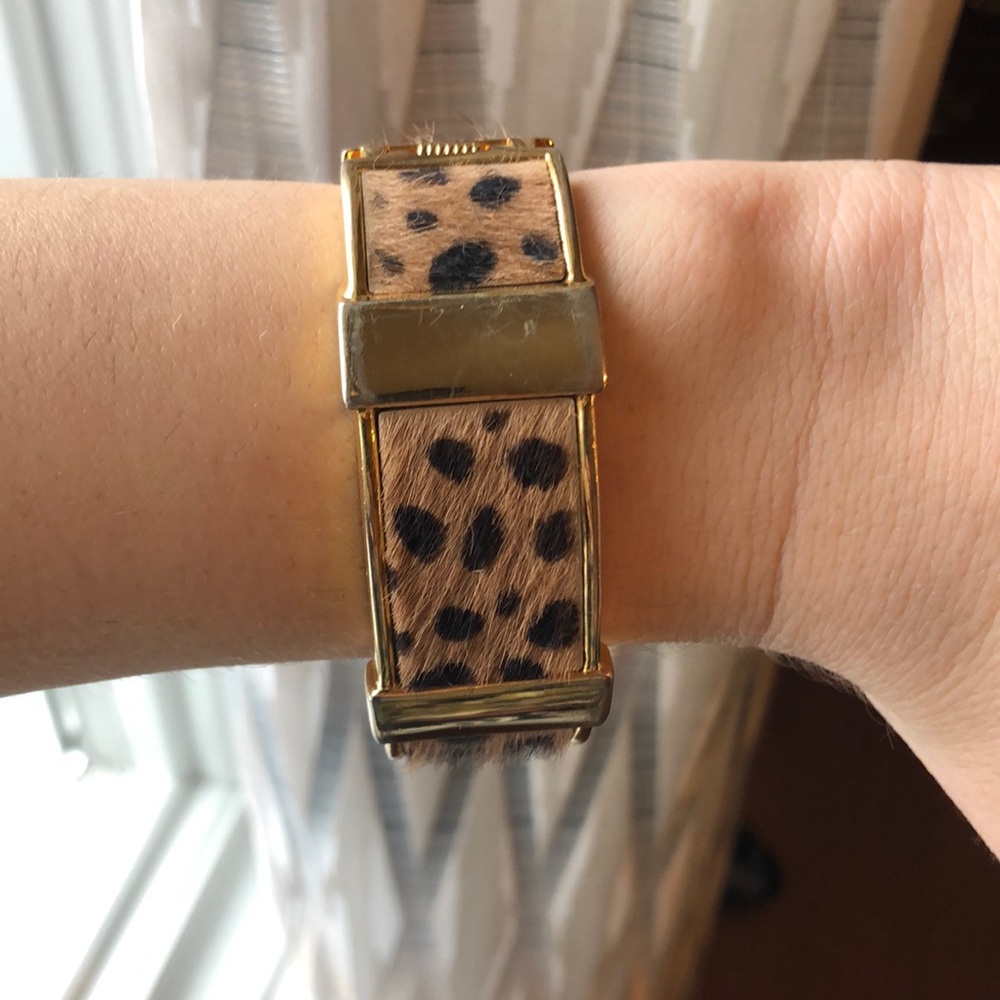 J Crew cheetah print bracelet